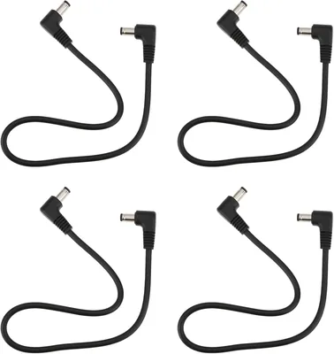 Câbles d'Alimentation AS Axis Spindleon 4 Pack, 30 cm, Double Angle Droit, Compatible RockBoard Pédalier