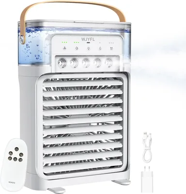 Climatiseur portable WJYFL avec télécommande, minuteur, blanc pour maison/bureau - Meilleur Prix