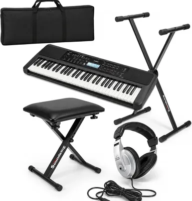 Paquete Completo Teclado Yamaha PSR-E383 con Funda, Base, Banco y Audífonos - Mejor Oferta