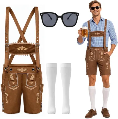 JRZYTX Lederhosen Men's Oktoberfest Costume
