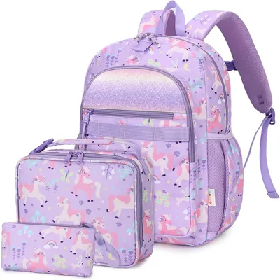 Kasqo Kids Backpack Set - 3pcs Lunch Bag Bookbag Deal