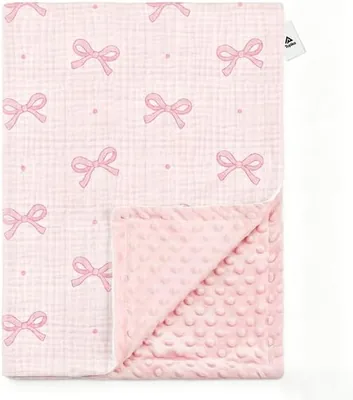 Topika Baby Blanket, Cozy Soft Bow Design