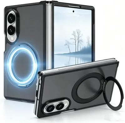 حامل مغناطيسي 360 درجة لجهاز Samsung Galaxy Z Fold 8، غطاء نحيف مات درجات عسكرية واقية من الصدمات