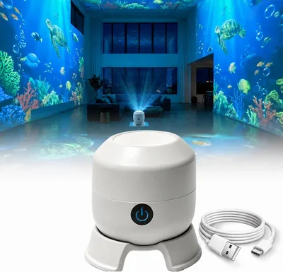 Dynamic Rotating Led Projector Light - 5D Holographic Ocean Wave Night Light Best Deal