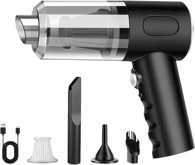 QIIZCP Aspirapolvere Senza Fili, 23000Pa Aspirapolvere Auto Portatile, 4 in 1 Mini Aspirapolvere