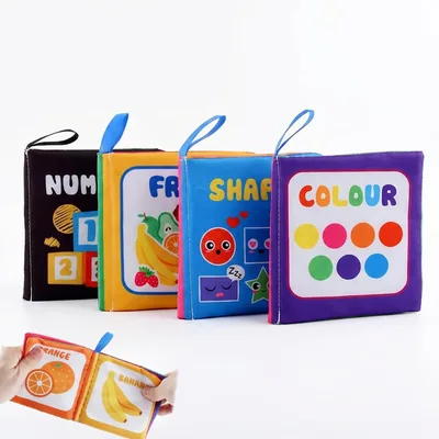 Early Education Soft Cloth Book 4 Pack