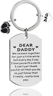 New Dad Gifts Keychain 1st Fathers Day Gift Best Deal