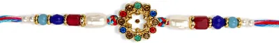 Shreeji Creations Multicolour Floral Design Rakhi Best Deal