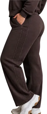 Calça de Moletom Feminina Flanelada Quentinha Style Box com Bolsos em Blend de Algodão Varsity - Melhor Preço