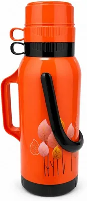 Vacuum Flask 3.2L Orange | Keep Drinks Fresh, Includes Cups