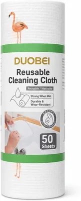 Reusable Kitchen Cleaning Cloth Roll, 50 Sheets