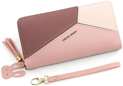 Elegant Women's Long Wallet PU Leather Zipper Purse - Waterproof Phone Bag & Card Holder, Korean Style Clutch - 12% Off
