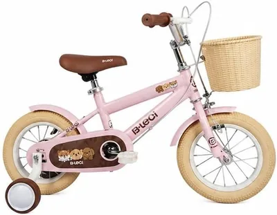 Kids Bicycle 12 Inch Pink with Training Wheels