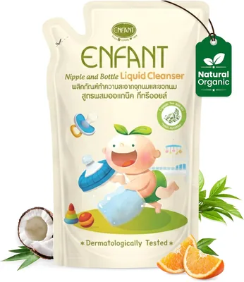 ENFANT Bottle Cleanser Refill Pouch 600ML Organic Tea Tree Oil