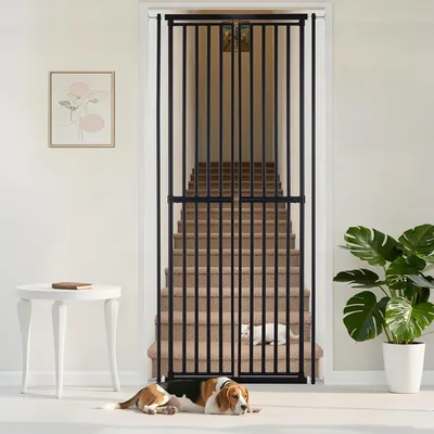 Reja para gatos Joyofcife, transparente y extra alta, 191 cm, montaje a presión