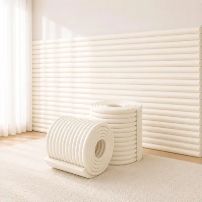 AXLIXA 壁クッション 保護カバー 2m×20cm 厚さ1cm コーナーガード 工具不要 カット可能 衝撃吸収 ベビーガード 強力テープ付き