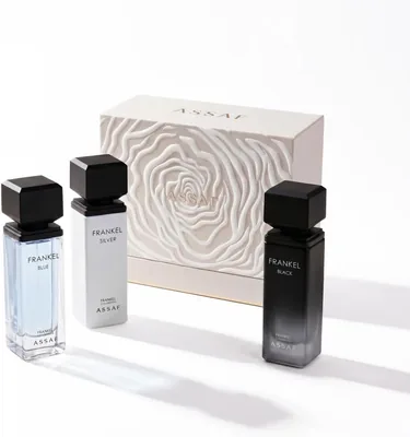 ASSAF Frankel Elixir Collection 25ml x3 - Black, Blue & Silver, 30% Concentration, Citrus Woody Fragrance