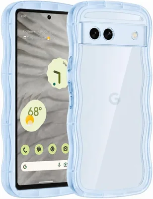Google Pixel 7A用ケース カバー クリア スマホケース ウェーブ スタイリッシュ TPU+PC 韓国風 シンプル アンチスリップ ショックプルーフ