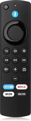 ファイヤーテレビ スティック用リモコン交換、1st/2nd/3rd/4K/4K Max/Lite/TV Cube対応、事前設定アプリボタン付き、音声制御可能