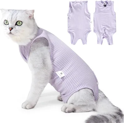 ヨアソネク 手術後服、猫用衣服、術後保護、皮膚保護、傷保護 Best Deal