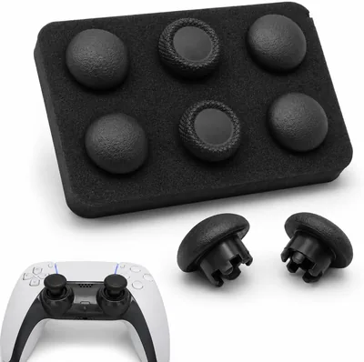 FEXLARO 8 पीस थंबस्टिक कैप्स और जॉयस्टिक बेस किट, PS5 एजे, PS4 और Xbox कंट्रोलर्स के लिए स्लिप-रेजिस्टेंट स्मूथ डोम