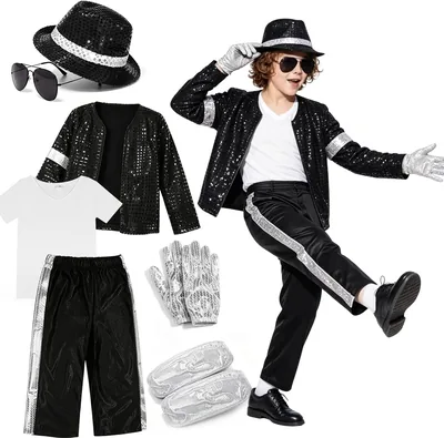 FARYODI Halloween King of Pop Dance Costume Set