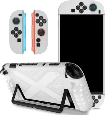 Aputue Game Console Cover White TPU Case for Switch 2