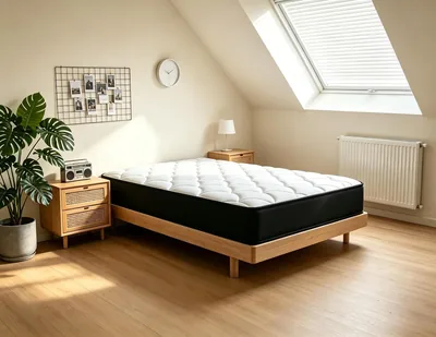IZTOSS Matto Singolo 80 x 190 x 12 cm con Schiuma Comoda a 7 Zone | Superficie Liscia, Certificato OEKO-TEX, Comfort Ergonomico