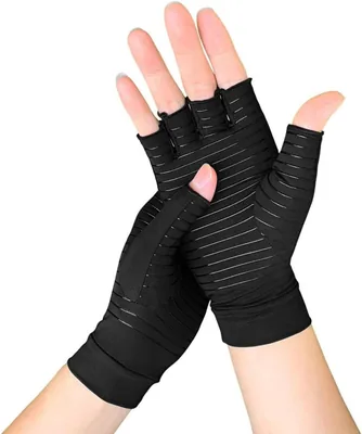 Copper Infused Compression Gloves for Arthritis Relief - Carpal Tunnel Support