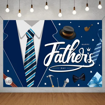 Father's Day Banner Decoration Backdrop