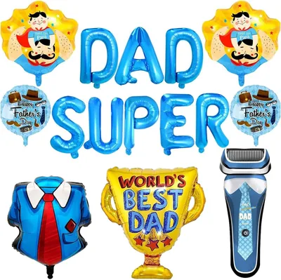15 Pcs Fathers Day Balloons - Best Deal