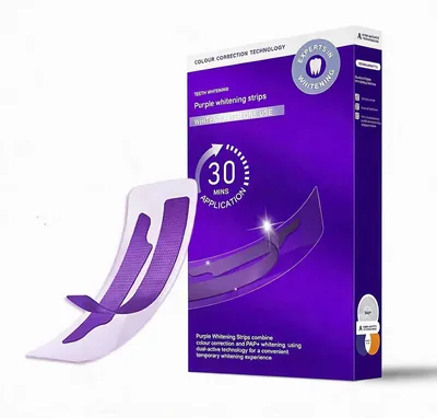 Purple Teeth Whitening Strips - 14 Count Best Deal