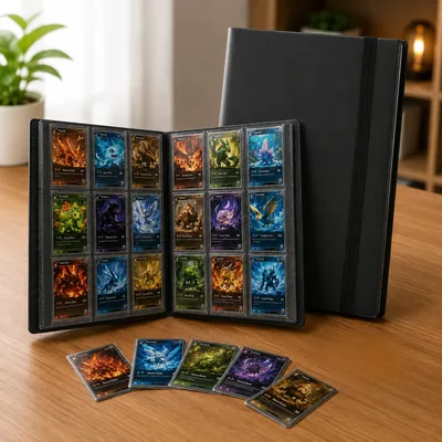 Álbum Fichário para Cartas 360 Cards 9 Bolsos Entrada Lateral Cor Sortidos