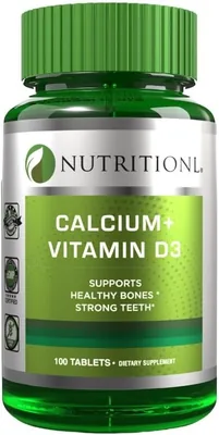 Nutritional Calcium + Vitamin D3 100 Tablets