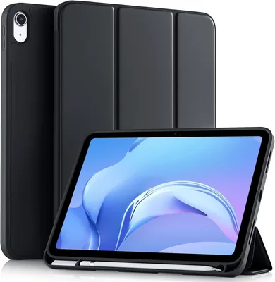 iPad 11/10 Case, Black, Pencil Holder