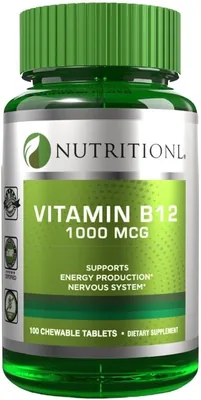 Vitamin B12 1000 mcg Tablets - High Strength, Energy Support