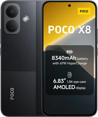 POCO X8 Smartphone 8340mAh Black