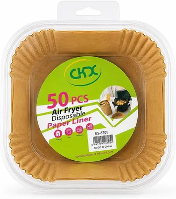 CKX Disposable Paper Liners for Air Fryer, 50 Pack