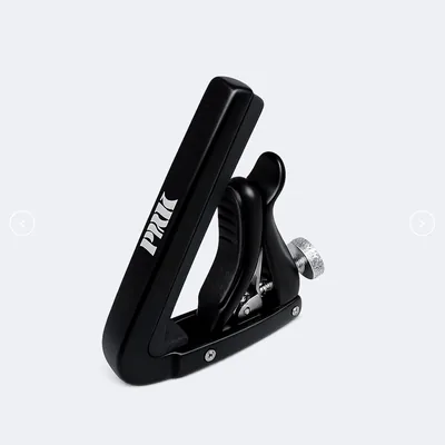 Capo para Guitarra Acústica, Negro, Resistente y Preciso | Sujeción Firme, sin Dañar las Cuerdas, Cambios Rápidos de Tonos, Fácil de Usar, Maxi