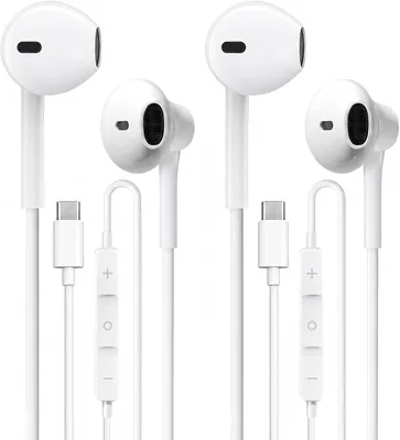 USB C Headphones 2 Pack Wired Earphones