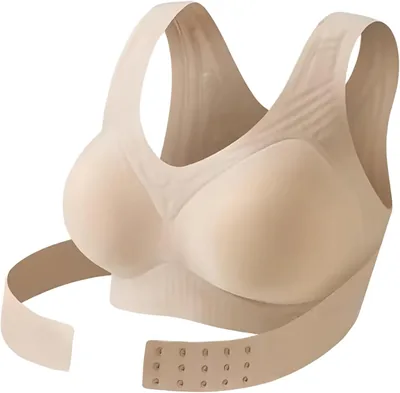 Wireless Posture Bra for Women - Front Closure, Back Support