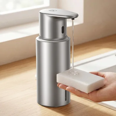 キッチンに最適な自動石鹸ディスペンサー、ステンレスボディ設計、16.9フロンス（500ml）、大容量、液体 - 48%オフ