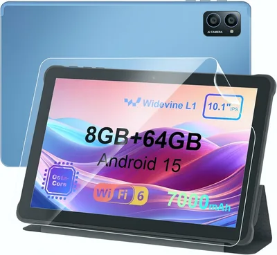 AWOW Tablet 10 Zoll Android 2026 mit 7000 mAh, Octa-Core, 8 GB RAM + 64 GB, 34% Rabatt