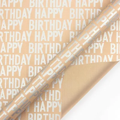 KUKUMAJI Birthday Wrapping Paper Roll, 20% Off