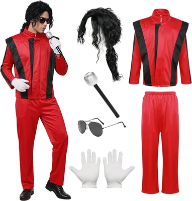Hosmateey 80s Retro Halloween Mich-ael Costume Best Deal