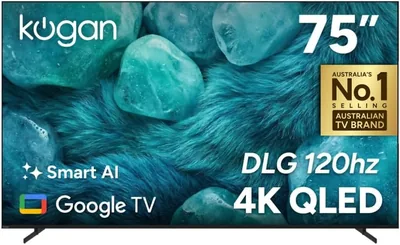 Kogan 75" QLED 4K Smart AI Google TV - Q9V Best Deal