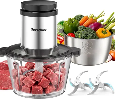 Food Processor with 2 Bowls - 8 Cup Capacity