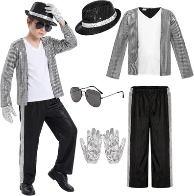 Hosmateey Mich-ael Retro Pop Star Costume Outfit Best Deal