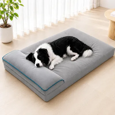 Cama Ortopédica YUDSKU para Perros Medianos y Grandes, 100x60 cm, Espuma Alta Densidad