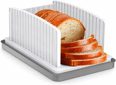 Manual Bread Slicer Adjustable Guide with Crumb Tray Best Deal